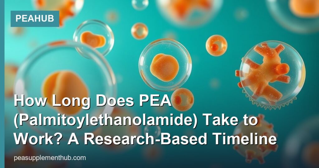 How Long Does PEA (Palmitoylethanolamide) Take to Work? A Research-Based Timeline - PEAHub