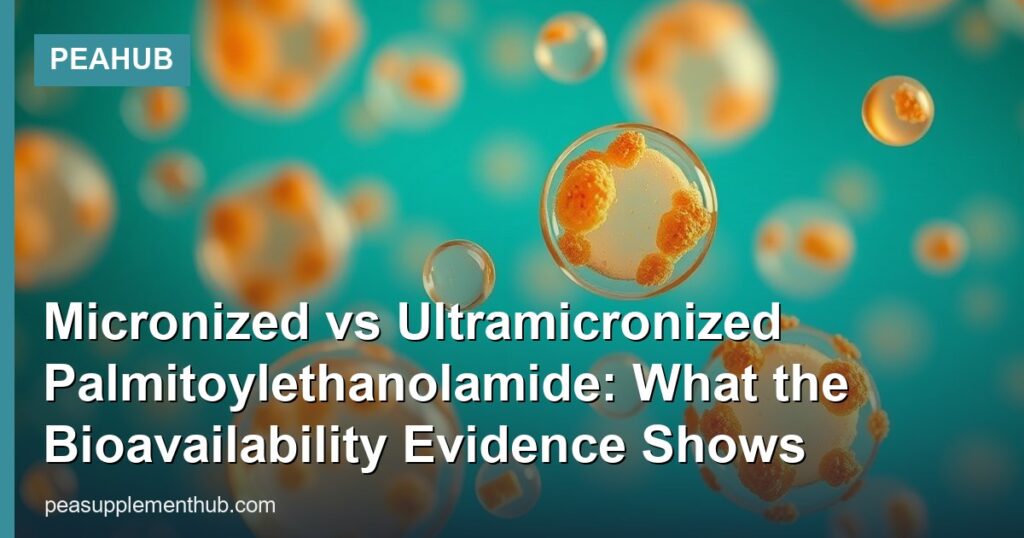 Micronized vs Ultramicronized Palmitoylethanolamide: What the Bioavailability Evidence Shows - PEAHub