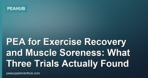 PEA for Exercise Recovery and Muscle Soreness: What Three Trials Actually Found